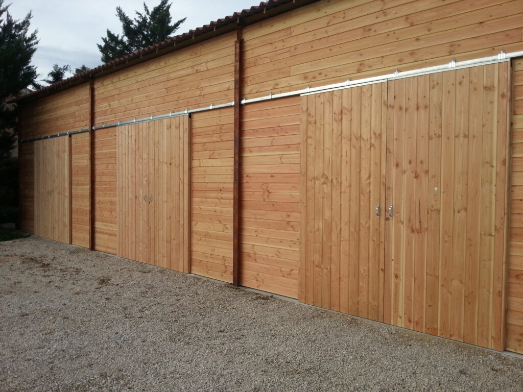 Fermeture d’un hangar acier en ossature bois - 2